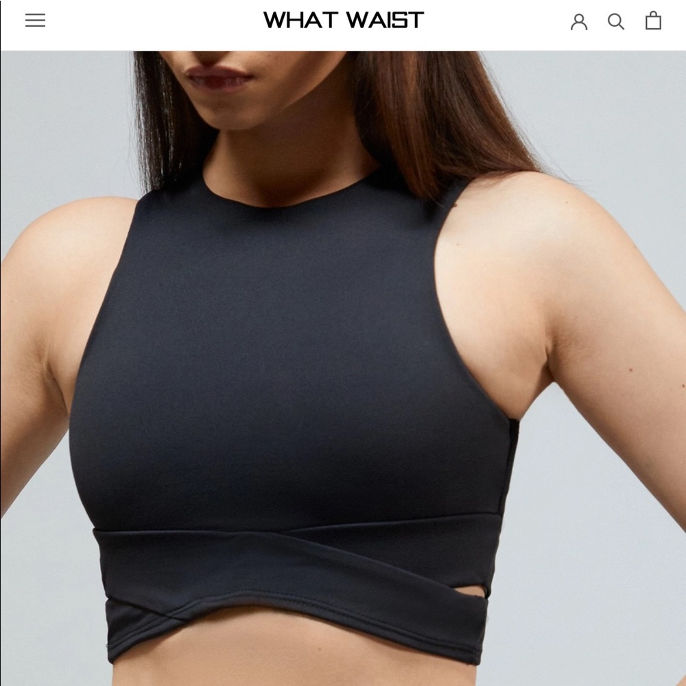 WHAT WAIST THERMATECH SCULPT SPORTS BRA - BLACK